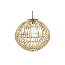 Load image into Gallery viewer, Cane &amp; Metal Hanging Lamp