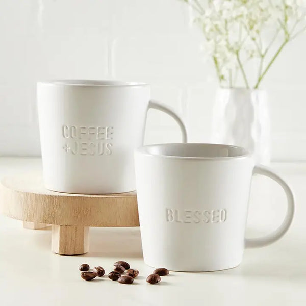 All-White Ceramic Mug
