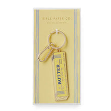 Load image into Gallery viewer, Butter Not Lose 'em Enamel Keychain