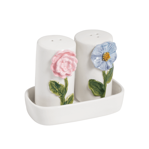 Stoneware Flower S + P Set