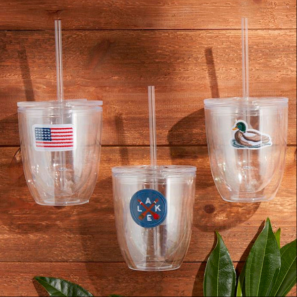 16 oz. Lake Tumbler w/ Straw