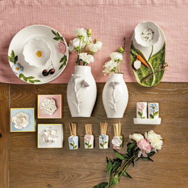 Stoneware Flower S + P Set