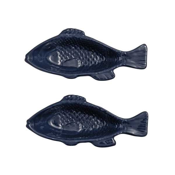 Set/2 Fish-Shaped Bowls, 2 Colors