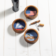 Load image into Gallery viewer, Lake Theme Wine Coaster