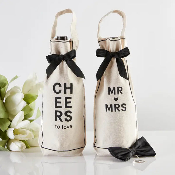 Mr & Mrs Wine Bag