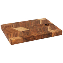 Load image into Gallery viewer, 10" Acacia Chevron Serving Board