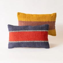 Load image into Gallery viewer, Striped Jute Lumbar Pillow