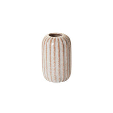 Load image into Gallery viewer, Beige Speckled Tube Vase