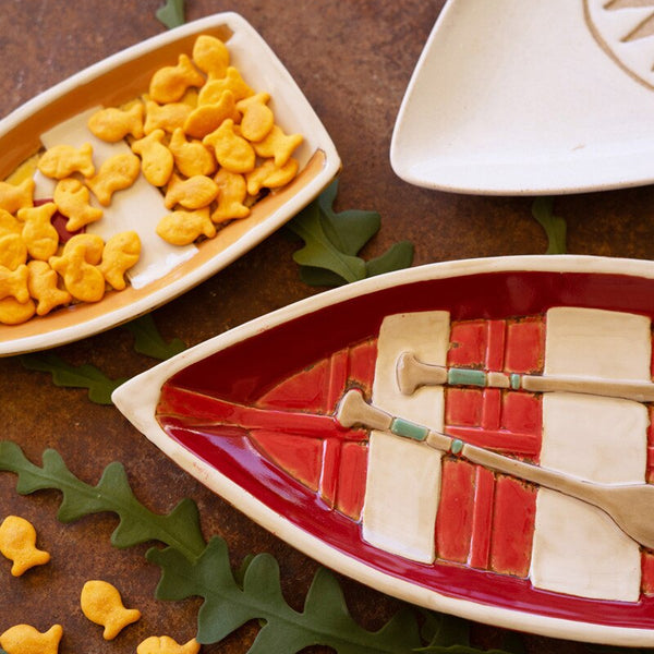 Ceramic Boat Plate, 2 Styles