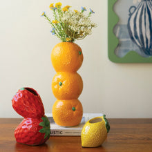 Load image into Gallery viewer, Ceramic Fruit Bud Vase