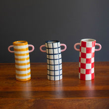 Load image into Gallery viewer, Patterned Ceramic Vases w/ Handles