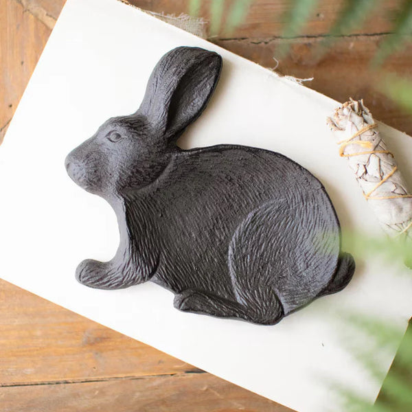 Cast Iron Rabbit Trinket Tray