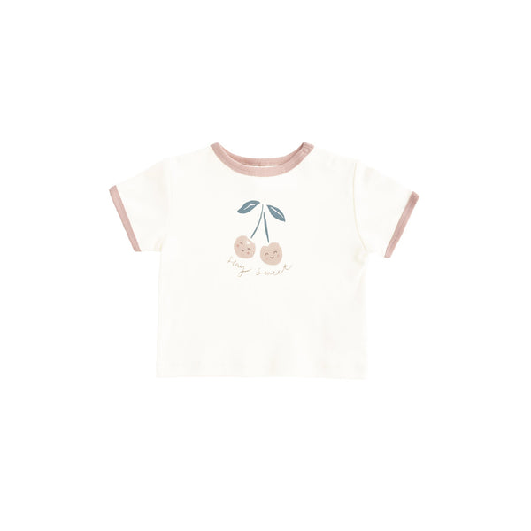 Ringer Tee - Cherry