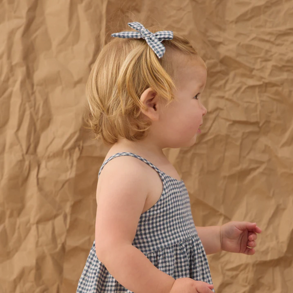 Bows (set of 2) - marine gingham
