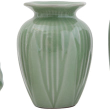 Load image into Gallery viewer, Jade Stoneware Vase