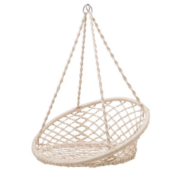 Woven Macrame Hanging Chair