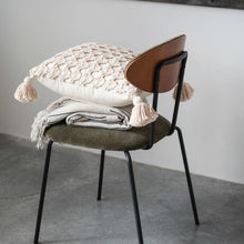 Load image into Gallery viewer, 18" Cream Knit Pillow