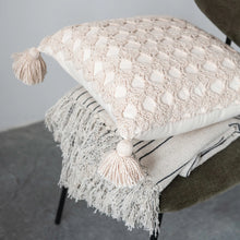 Load image into Gallery viewer, 18" Cream Knit Pillow