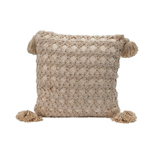 Load image into Gallery viewer, 18" Cream Knit Pillow