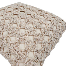 Load image into Gallery viewer, 18" Cream Knit Pillow