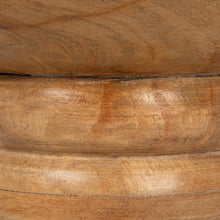 Load image into Gallery viewer, Ribbed Mango Wood Footed Bowl