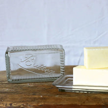 Load image into Gallery viewer, Glass Butter Dish