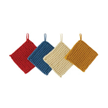 Load image into Gallery viewer, Primary Color Crocheted Pot Holder