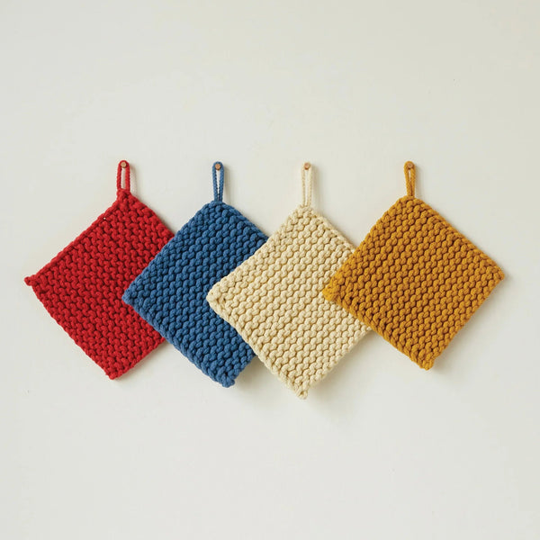 Primary Color Crocheted Pot Holder
