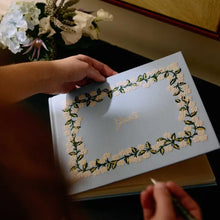 Load image into Gallery viewer, Hydrangea Embroidered Guest Book