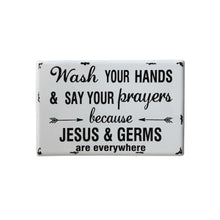 Load image into Gallery viewer, "Jesus &amp; Germs" Sign