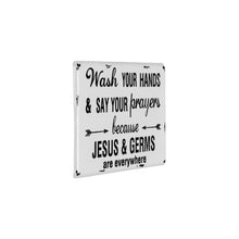 Load image into Gallery viewer, "Jesus &amp; Germs" Sign