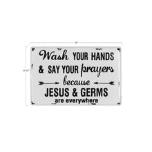 Load image into Gallery viewer, "Jesus &amp; Germs" Sign