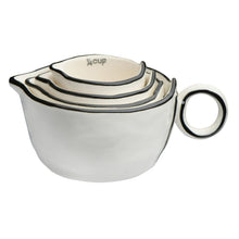 Load image into Gallery viewer, B&amp;W Stoneware Measuring Cups