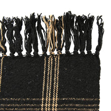 Load image into Gallery viewer, Black/Tan Plaid Throw