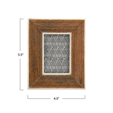 Load image into Gallery viewer, 5.5 x 4.5" Wood &amp; Bone Frame