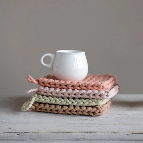 Pastel Crocheted Pot Holder
