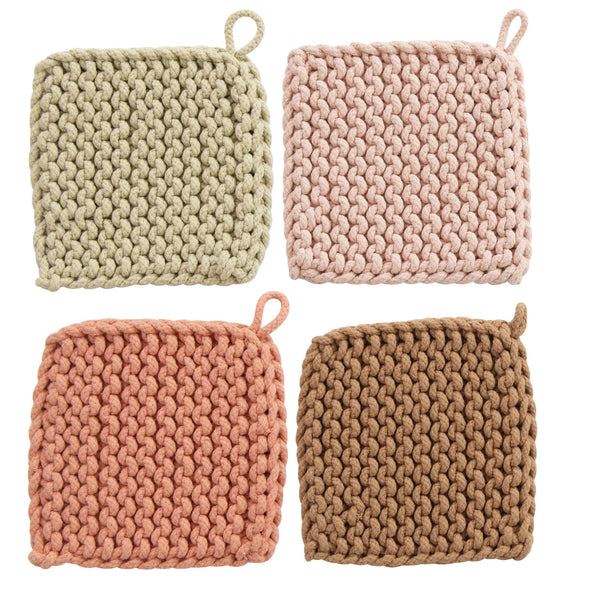 Pastel Crocheted Pot Holder