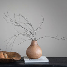Load image into Gallery viewer, Walnut Finished Wood Vase - 2 Sizes