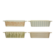 Load image into Gallery viewer, 2.5 Cup Hand-Stamped Stoneware Baker
