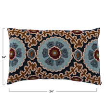 Load image into Gallery viewer, Embroidered Lumbar Pillow