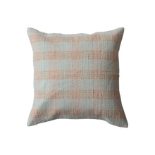 Load image into Gallery viewer, 20" Pastel Plaid Woven Pillow