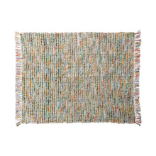 Load image into Gallery viewer, 60x 50" Woven Acrylic Bouclé Throw w/ Fringe