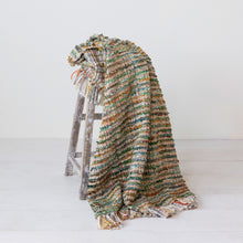 Load image into Gallery viewer, 60x 50" Woven Acrylic Bouclé Throw w/ Fringe
