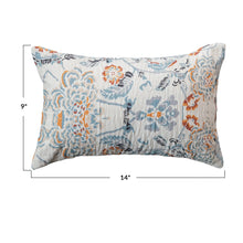 Load image into Gallery viewer, 9"x14" Flower Print Pillow