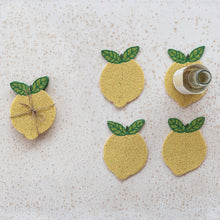 Load image into Gallery viewer, S/4 Beaded Lemon Coasters