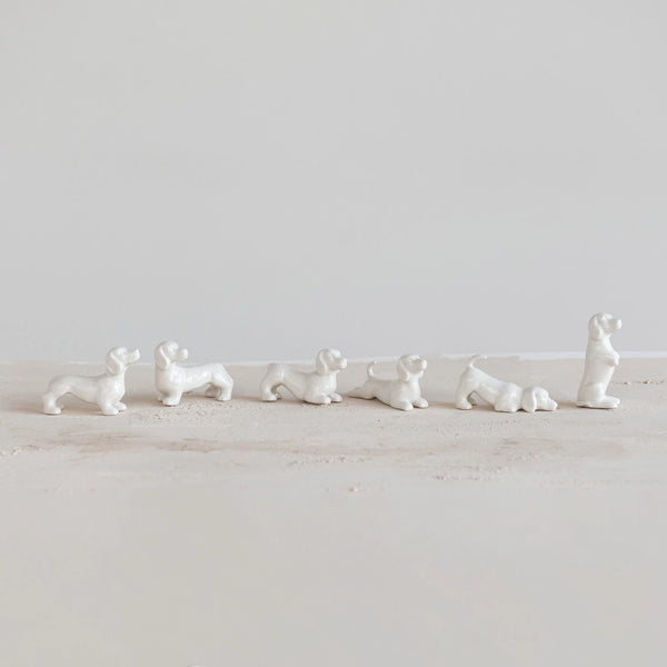 Stoneware Dogs, 6 Styles