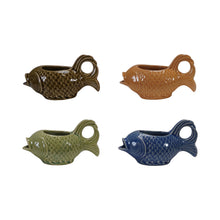 Load image into Gallery viewer, 2oz Stoneware Fish Shaped Creamer