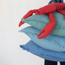 Load image into Gallery viewer, 20" Square Stonewashed Linen Pillow