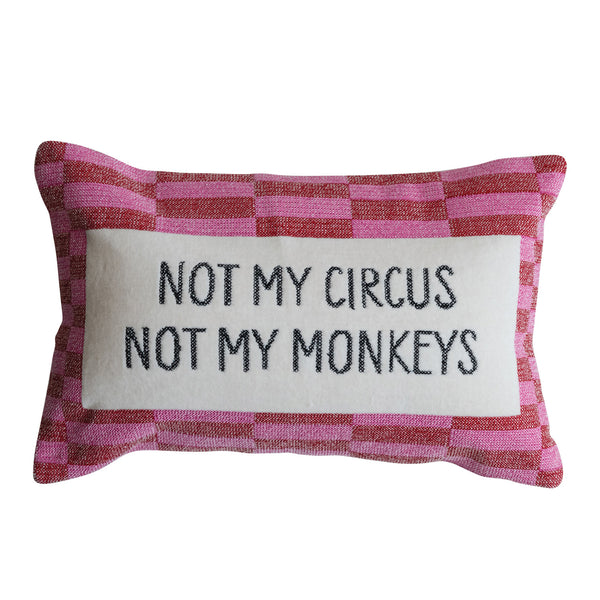 Sassy Embroidered Mini Lumbar