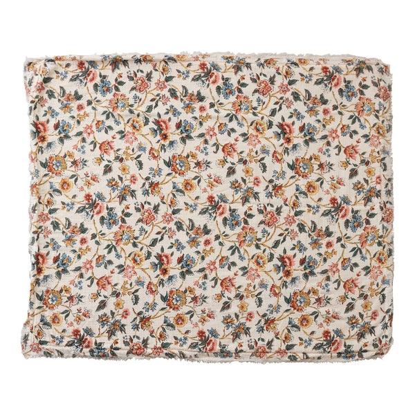 60x50" Woven Cotton Throw w/ Sherpa Back